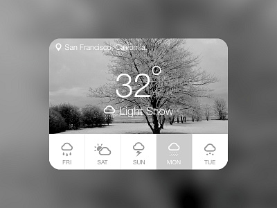 Weather-Light Snow app design graphic design snow ui ui design ux weather weather app