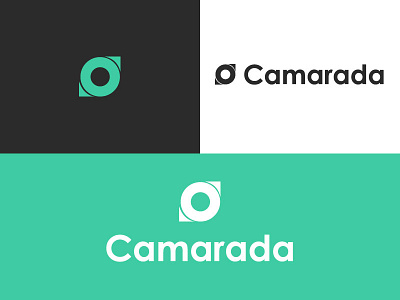 Camarada Project brand camera eye flat logo logo logo design reality third eye vr