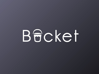 Bucket2 art brand brand developing bucket design logo water waves