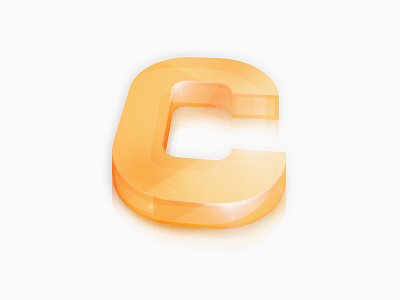 C 3D - an old design I've found 3d art brand c design gradient letter logo logo design old