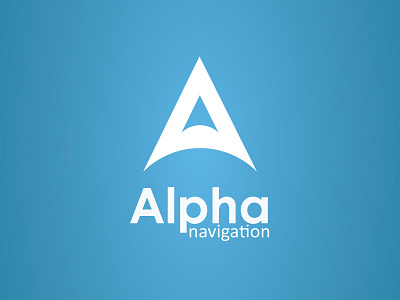 Alpha Navigation a alpha brand design gradient logo logo design nature navigation