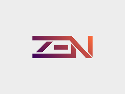 ZEN brand brand identity gradient icon letter logo logo design work in progress zen zen logo
