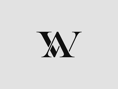 AW Monogram aw brand brand identity design logo logo design modern monogram