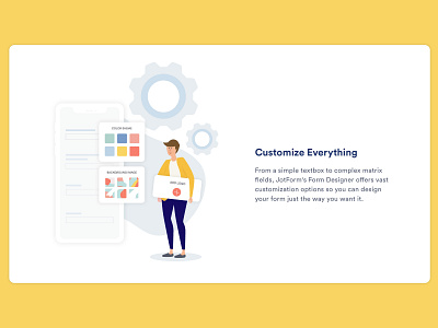 Customize Everything design face illustration jotform ui vector web