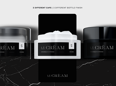 Lè Crème Mockup bottle cream mockup package packaging