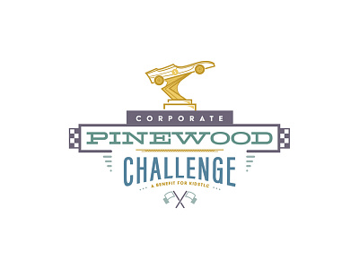 Pinewood Challenge Logo logo design pinewood derby