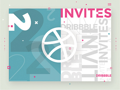 2 Dribbble Invites 2 invites dribbble invite