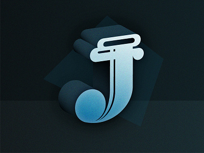36 Days of Type - J 36 days of type 36daysoftype 3d type custom type j