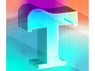 36 Days of Type - T 36daysoftype 36daysoftype06 3dtype typography