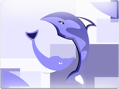 Logo Simple dolphins sea simple simple logo