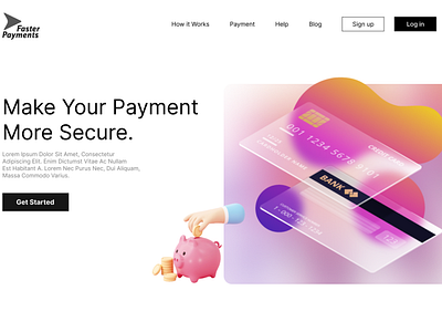 Secure payment branding pay ui web design