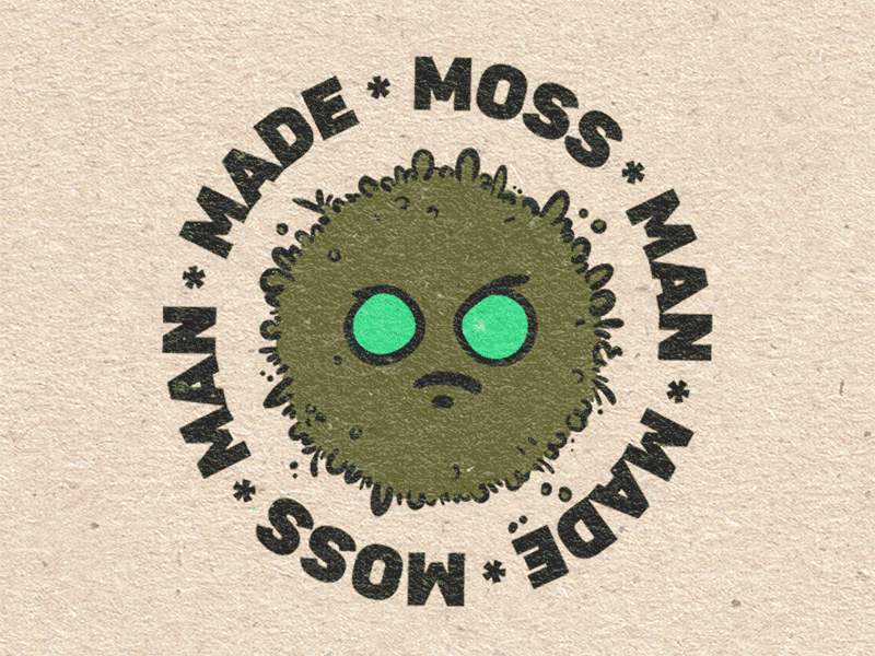 Moss Man Made 'Mesmeric' Logo animation branding design graphic design illustration logo