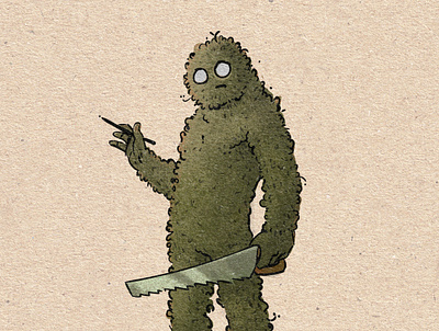 Moss Man character design for Moss Man Made