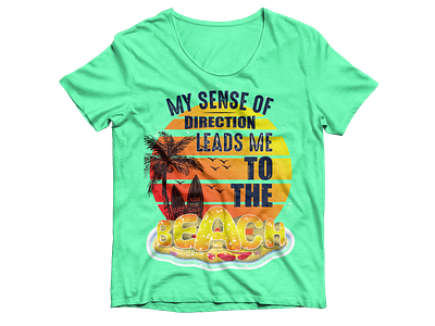 Beach T-Shitr Design beach design graphic design summer suns sunset surfing t shirt t shirt design