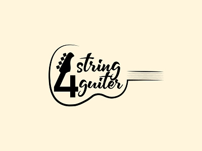 4 String Guiter Shop Logo