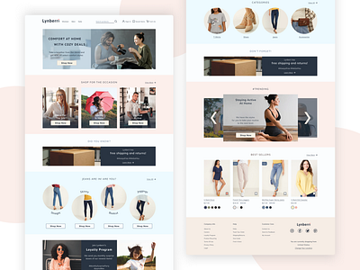 Lynberri - E-commerce Website branding clothes design e commerce e commerce website ecommerce shopping ui ui design ux ux design website