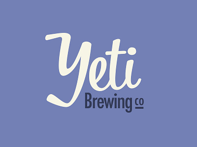 Yeti Brew Co. Secondary Logo beer beer branding branding design flat icon illustrator logo typography vector