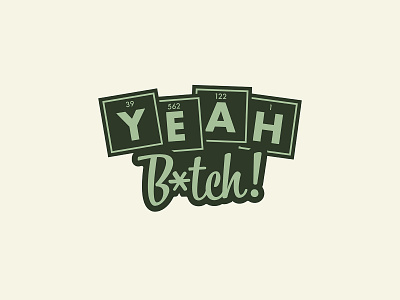 Yeah B*tch Pop-Up Bar Branding beer beer branding branding design flat icon illustrator logo typography vector