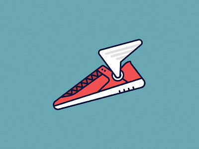 Hermes design flat graphic design icon illustration illustrator logo shoe vector