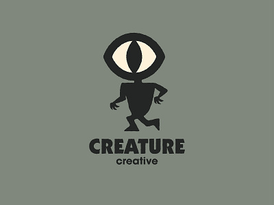 Creature Creative badge branding design flat graphic design icon illustration illustrator logo mascot vector