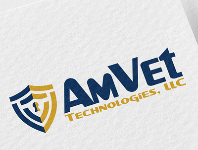 Amvet Technologies Logo Design branding design flat logo logotype modern modern logo vector