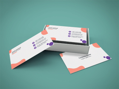 Business card branding clean design design layer style minimalist professional business card shape elements unique design
