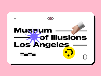 Web design for Museum of Illusions