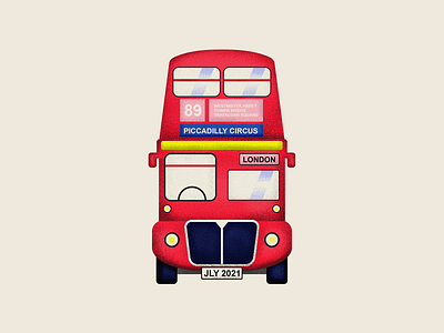 UK BUS 2d 89 bus design england flat graphic illustration logo london queen uk vector
