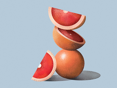 Grapefruit 2d citrus design flat fruit grapefruit graphic illustration juice lemon nature orange vector
