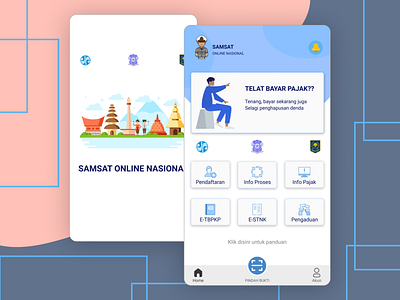 Eksplorasi 1 : Redesign Samsat Online Nasional design exploration samsat online nasional tax ui