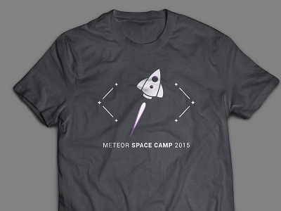 Meteor Space Camp - T-Shirt Mock camp conference constellation javascript meteor space summit unconference