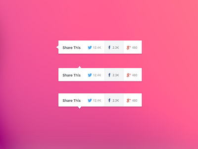 UI Challenge Day 10 - Social Share