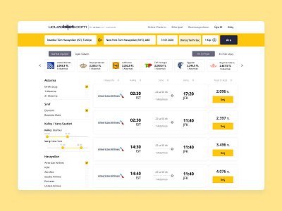 Ucuzabilet Redesign - Web UI design experience design graphic design interaction design interactive interactive design minimal product design ui ui design user experience user experience design user interface user interface design ux