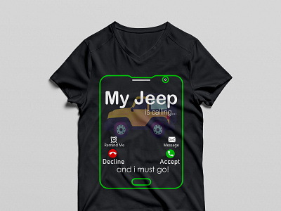 MY JEEP IS CALLING T-Shirt animation design graphicdesign illustrator jeep jeep tshirt jeep tshirt minimal design t shirt t shirt design t shirts texture tshirt art tshirt design tshirtdesign tshirts typography vintage design