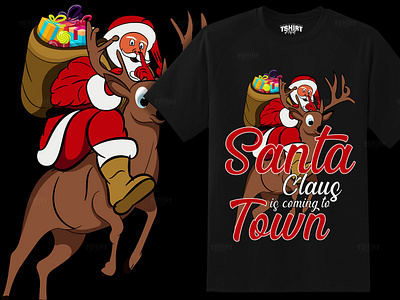 SANTA CLAUS IS COMING TO TOWN TSHIRT DESIGNS