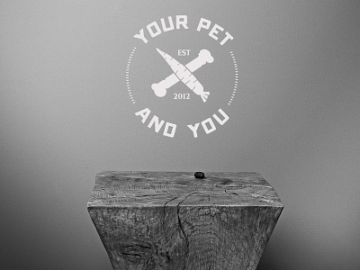 Your pet and you Logo animal bones carrot logo retro vintage