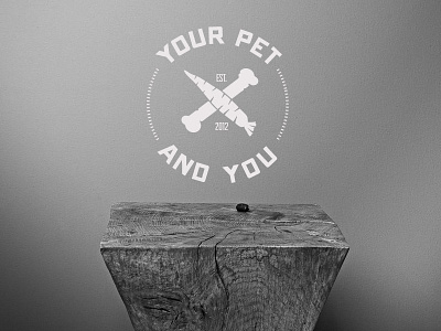 Your pet and you Logo Rebound animal bones carrot logo retro vintage