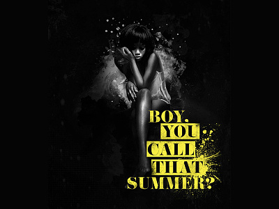 Boy, you call that summer? RDO80 mixtape cover girl mixtape music photography rdo80 typography