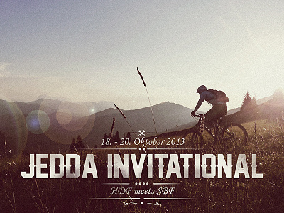 Heidelberg's Finest Annual Invitational mountainbike mountains photography retro typography