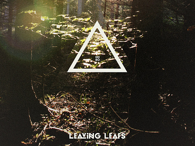 Leaving Leafs cover mixtape music nature photography retro triangle type vintage