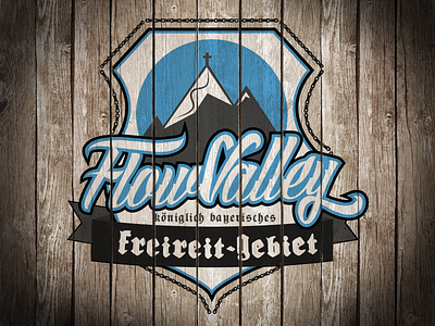 Flow Valley Logo Wood