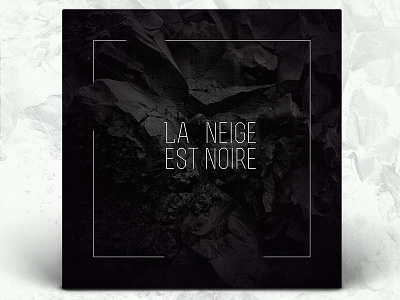 La neige est noire Mixtape Cover black cover mixtape music stones surface typography