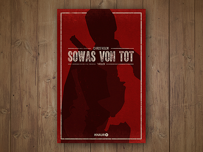 Book cover - Sowas von tot book cover film noir illustration silhouettes texture thriller