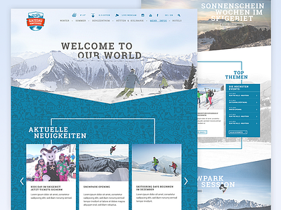 Gaissau Hintersee ski resort nature responsive ski resort snow sports user experience website winter winter sports