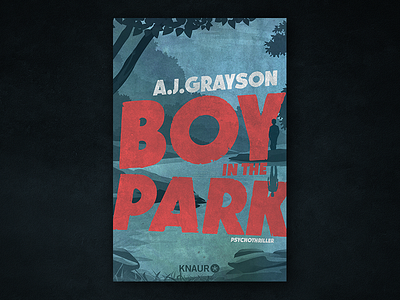 Boy in the Park book cover book boy cover illustration park texture thriller