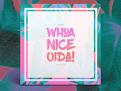 RDO80 mixtape cover: Woah Nice Oida cover graphic design mixtape music typography