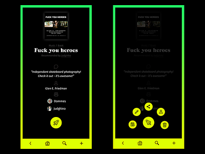 Rock It List App Detail app bright design gradients mobile ux