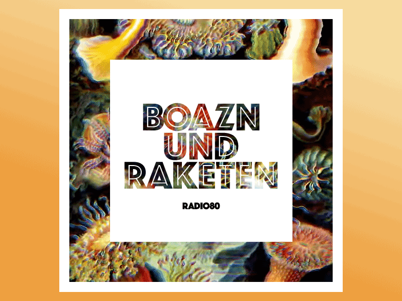 Boazn & Raketen Cover bold cover mixtape music typorgraphy