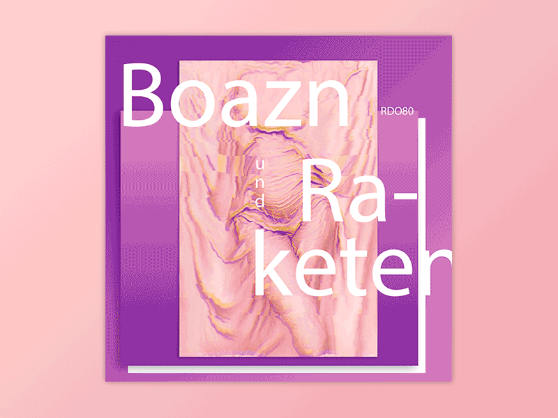 Boazn Raketen Cover01 bold cover mixtape music typography