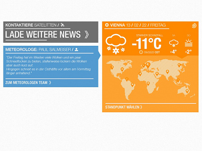 Website mock up - another detail of the folding element flat icons infographic meteocons typography weather website